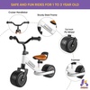 image:imageKRIDDO 12 Year Old Balance Bike Mini Cruiser for First Birthday BlackBwhite