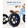 image:imageKRIDDO 2 in 1 Wooden Kids Tricycle and Balance Bike with Pattern for 14 Years Old NoPedal Tricycle and Toddler Balance Bike with Basket and Adjustable Seat Ideal for Outdoor and Indoor Blue