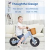 image:imageKRIDDO 2 in 1 Wooden Kids Tricycle and Balance Bike with Pattern for 14 Years Old NoPedal Tricycle and Toddler Balance Bike with Basket and Adjustable Seat Ideal for Outdoor and Indoor Blue