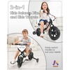 image:imageKRIDDO 2in1 Kids Tricycle and Toddler Balance Bike 2 Year Old Detachable Pedals and Stowable Training Wheels DIY Plate Riding Trikes Toy for Ages 18 Months to 3 YearsBlack