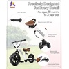 image:imageKRIDDO 2in1 Kids Tricycle and Toddler Balance Bike 2 Year Old Detachable Pedals and Stowable Training Wheels DIY Plate Riding Trikes Toy for Ages 18 Months to 3 YearsWhite