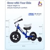 image:imageKRIDDO 2in1 Kids Tricycle and Toddler Balance Bike 2 Year Old Detachable Pedals and Stowable Training Wheels DIY Plate Riding Trikes Toy for Ages 18 Months to 3 YearsBlue
