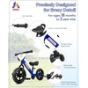 image:imageKRIDDO 2in1 Kids Tricycle and Toddler Balance Bike 2 Year Old Detachable Pedals and Stowable Training Wheels DIY Plate Riding Trikes Toy for Ages 18 Months to 3 YearsBlue
