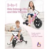 image:imageKRIDDO 2in1 Kids Tricycle and Toddler Balance Bike 2 Year Old Detachable Pedals and Stowable Training Wheels DIY Plate Riding Trikes Toy for Ages 18 Months to 3 YearsPink