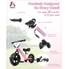 image:imageKRIDDO 2in1 Kids Tricycle and Toddler Balance Bike 2 Year Old Detachable Pedals and Stowable Training Wheels DIY Plate Riding Trikes Toy for Ages 18 Months to 3 YearsPink