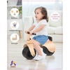 image:imageKRIDDO Wooden Baby Balance Bike 1 Year Old Wide Wheels for Stable and Smooth Ride Boy Girl First Balance Bike Gift for 12 Month to 3 Year NonSharp Parts Soft Seat RedPink
