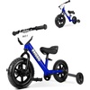 image:imageKRIDDO 2in1 Kids Tricycle and Toddler Balance Bike 2 Year Old Detachable Pedals and Stowable Training Wheels DIY Plate Riding Trikes Toy for Ages 18 Months to 3 YearsBlue