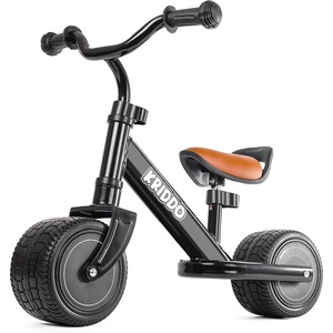 image:imageKRIDDO 12 Year Old Balance Bike Mini Cruiser for First Birthday BlackBblack