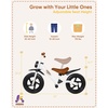 image:imageKRIDDO Kids Balance Bike for 25 Years with Front Light Upgraded Tires for All Terrain Upgraded Bearing for Smooth and Stable Riding Front and Rear Fenders Adjustable SeatWhite