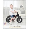 image:imageKRIDDO Kids Balance Bike for 25 Years with Front Light Upgraded Tires for All Terrain Upgraded Bearing for Smooth and Stable Riding Front and Rear Fenders Adjustable SeatBblack