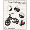 image:imageKRIDDO Kids Balance Bike for 25 Years with Front Light Upgraded Tires for All Terrain Upgraded Bearing for Smooth and Stable Riding Front and Rear Fenders Adjustable SeatBblack