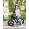 image:imageKRIDDO Kids Balance Bike for 25 Years with Front Light Upgraded Tires for All Terrain Upgraded Bearing for Smooth and Stable Riding Front and Rear Fenders Adjustable SeatBblack