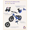 image:imageKRIDDO Pro Toddler Balance Bike 2 Year Old with Hand Brake and Kickstand 12 Inch Push Bicycle Gift Bike for 25 Boys Girls WhiteBlue