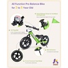 image:imageKRIDDO Pro Toddler Balance Bike 2 Year Old with Hand Brake and Kickstand 12 Inch Push Bicycle Gift Bike for 25 Boys Girls WhiteGreen