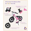 image:imageKRIDDO Pro Toddler Balance Bike 2 Year Old with Hand Brake and Kickstand 12 Inch Push Bicycle Gift Bike for 25 Boys Girls WhitePink