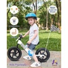 image:imageKRIDDO Pro Toddler Balance Bike 2 Year Old with Hand Brake and Kickstand 12 Inch Push Bicycle Gift Bike for 25 Boys Girls WhiteWhite