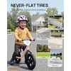 image:imageKRIDDO Toddler Balance Bike 2 Year Old Age 24 Months to 5 Years Old 12 Inch Push Bicycle with Customize Plate 3 Sets of Stickers Included Steady Balancing Gift Bike for 23 Boys Girls NightPinka