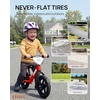 image:imageKRIDDO Toddler Balance Bike 2 Year Old Age 24 Months to 5 Years Old 12 Inch Push Bicycle with Customize Plate 3 Sets of Stickers Included Steady Balancing Gift Bike for 23 Boys Girls NightRed