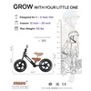 image:imageKRIDDO Toddler Balance Bike 2 Year Old Age 24 Months to 5 Years Old 12 Inch Push Bicycle with Customize Plate 3 Sets of Stickers Included Steady Balancing Gift Bike for 23 Boys Girls NightBlack