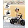image:imageKRIDDO Toddler Balance Bike 2 Year Old Age 24 Months to 5 Years Old 12 Inch Push Bicycle with Customize Plate 3 Sets of Stickers Included Steady Balancing Gift Bike for 23 Boys Girls NightMatte Black