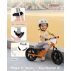 image:imageKRIDDO Toddler Balance Bike 2 Year Old Age 24 Months to 5 Years Old 12 Inch Push Bicycle with Customize Plate 3 Sets of Stickers Included Steady Balancing Gift Bike for 23 Boys Girls NightOrange