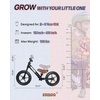 image:imageKRIDDO Toddler Balance Bike 2 Year Old Age 24 Months to 5 Years Old 12 Inch Push Bicycle with Customize Plate 3 Sets of Stickers Included Steady Balancing Gift Bike for 23 Boys Girls NightBlack Led