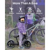 image:imageKRIDDO Toddler Balance Bike 2 Year Old Age 24 Months to 5 Years Old 12 Inch Push Bicycle with Customize Plate 3 Sets of Stickers Included Steady Balancing Gift Bike for 23 Boys Girls NightMatte Black