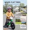 image:imageKRIDDO Toddler Balance Bike 2 Year Old Age 24 Months to 5 Years Old 12 Inch Push Bicycle with Customize Plate 3 Sets of Stickers Included Steady Balancing Gift Bike for 23 Boys Girls NightGreen