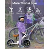 image:imageKRIDDO Toddler Balance Bike 2 Year Old Age 24 Months to 5 Years Old 12 Inch Push Bicycle with Customize Plate 3 Sets of Stickers Included Steady Balancing Gift Bike for 23 Boys Girls NightWhite