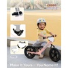 image:imageKRIDDO Toddler Balance Bike 2 Year Old Age 24 Months to 5 Years Old 12 Inch Push Bicycle with Customize Plate 3 Sets of Stickers Included Steady Balancing Gift Bike for 23 Boys Girls NightPinka