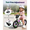 image:imageKRIDDO Toddler Balance Bike 2 Year Old Age 24 Months to 5 Years Old 12 Inch Push Bicycle with Customize Plate 3 Sets of Stickers Included Steady Balancing Gift Bike for 23 Boys Girls NightWhite Led