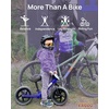 image:imageKRIDDO Toddler Balance Bike 2 Year Old Age 24 Months to 5 Years Old 12 Inch Push Bicycle with Customize Plate 3 Sets of Stickers Included Steady Balancing Gift Bike for 23 Boys Girls NightBlue