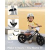 image:imageKRIDDO Toddler Balance Bike 2 Year Old Age 24 Months to 5 Years Old 12 Inch Push Bicycle with Customize Plate 3 Sets of Stickers Included Steady Balancing Gift Bike for 23 Boys Girls NightBlack