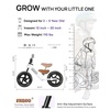 image:imageKRIDDO Toddler Balance Bike 2 Year Old Age 24 Months to 5 Years Old 12 Inch Push Bicycle with Customize Plate 3 Sets of Stickers Included Steady Balancing Gift Bike for 23 Boys Girls NightWhite