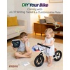 image:imageKRIDDO Toddler Balance Bike 2 Year Old Age 24 Months to 5 Years Old 12 Inch Push Bicycle with Customize Plate 3 Sets of Stickers Included Steady Balancing Gift Bike for 23 Boys Girls NightWhite Led