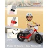 image:imageKRIDDO Toddler Balance Bike 2 Year Old Age 24 Months to 5 Years Old 12 Inch Push Bicycle with Customize Plate 3 Sets of Stickers Included Steady Balancing Gift Bike for 23 Boys Girls NightRed
