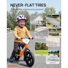 image:imageKRIDDO Toddler Balance Bike 2 Year Old Age 24 Months to 5 Years Old 12 Inch Push Bicycle with Customize Plate 3 Sets of Stickers Included Steady Balancing Gift Bike for 23 Boys Girls NightOrange