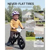 image:imageKRIDDO Toddler Balance Bike 2 Year Old Age 24 Months to 5 Years Old 12 Inch Push Bicycle with Customize Plate 3 Sets of Stickers Included Steady Balancing Gift Bike for 23 Boys Girls NightBlack