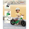 image:imageKRIDDO Toddler Balance Bike 2 Year Old Age 24 Months to 5 Years Old 12 Inch Push Bicycle with Customize Plate 3 Sets of Stickers Included Steady Balancing Gift Bike for 23 Boys Girls NightGreen