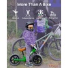 image:imageKRIDDO Toddler Balance Bike 2 Year Old Age 24 Months to 5 Years Old 12 Inch Push Bicycle with Customize Plate 3 Sets of Stickers Included Steady Balancing Gift Bike for 23 Boys Girls NightGreen