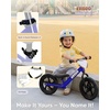 image:imageKRIDDO Toddler Balance Bike 2 Year Old Age 24 Months to 5 Years Old 12 Inch Push Bicycle with Customize Plate 3 Sets of Stickers Included Steady Balancing Gift Bike for 23 Boys Girls NightBlue