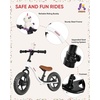 image:imageKRIDDO Toddler Balance Bike 2 Year Old Age 24 Months to 5 Years Old Early Learning Interactive Push Bicycle with Steady Balancing Gift Bike for 25 Boys Girls PinkWhite
