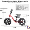 image:imageKRIDDO Toddler Balance Bike 2 Year Old Age 24 Months to 5 Years Old Early Learning Interactive Push Bicycle with Steady Balancing Gift Bike for 25 Boys Girls PinkRed