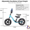 image:imageKRIDDO Toddler Balance Bike 2 Year Old Age 24 Months to 5 Years Old Early Learning Interactive Push Bicycle with Steady Balancing Gift Bike for 25 Boys Girls PinkBlue