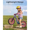 image:imageKRIDDO Toddler Balance Bike 2 Year Old Age 24 Months to 5 Years Old Early Learning Interactive Push Bicycle with Steady Balancing Gift Bike for 25 Boys Girls PinkLedpurple