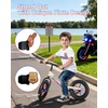 image:imageKRIDDO Toddler Balance Bike 2 Year Old Kids Balance Bike for 25 Years Old Dual Bearing for Smoother Riding Adorable Plate Adjustable Seat and Handlebar Toddler Bike Gifts Age 23 BlackLEDWhite