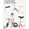 image:imageKRIDDO Toddler Balance Bike 2 Year Old Kids Balance Bike for 25 Years Old Dual Bearing for Smoother Riding Adorable Plate Adjustable Seat and Handlebar Toddler Bike Gifts Age 23 BlackPink