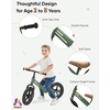image:imageKRIDDO Toddler Balance Bike 2 Year Old Kids Balance Bike for 25 Years Old Dual Bearing for Smoother Riding Adorable Plate Adjustable Seat and Handlebar Toddler Bike Gifts Age 23 BlackGreen