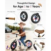 image:imageKRIDDO Toddler Balance Bike 2 Year Old Kids Balance Bike for 25 Years Old Dual Bearing for Smoother Riding Adorable Plate Adjustable Seat and Handlebar Toddler Bike Gifts Age 23 BlackLEDWhite