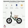 image:imageKRIDDO Toddler Balance Bike 2 Year Old Kids Balance Bike for 25 Years Old Dual Bearing for Smoother Riding Adorable Plate Adjustable Seat and Handlebar Toddler Bike Gifts Age 23 BlackGreen